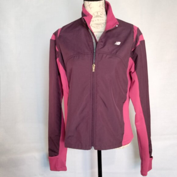 New Balance Purple Waterproof Lightweight Zippered Jacket NWOT Ladies LARGE - Picture 11 of 13